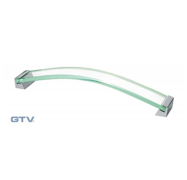 Ручка UZ R160PR-01 ROZES/160 (прозоре скло, ніжка хром)