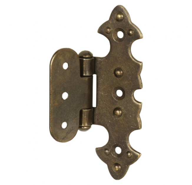 Завіса декоративна накладна фігурна стара бронза G330