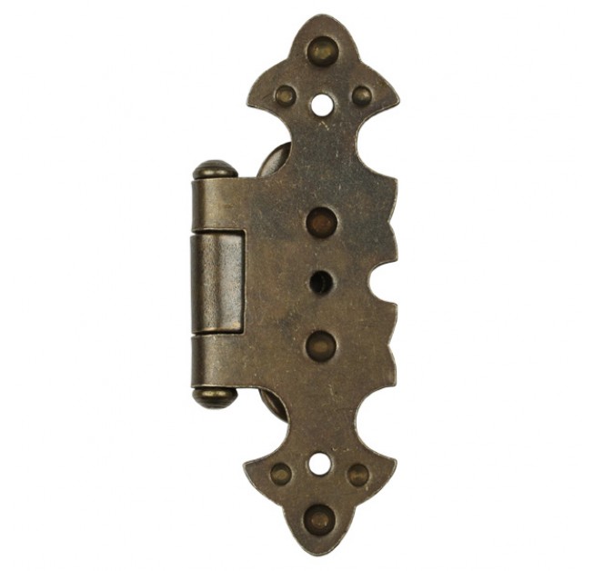 Завіса декоративна накладна фігурна стара бронза G330