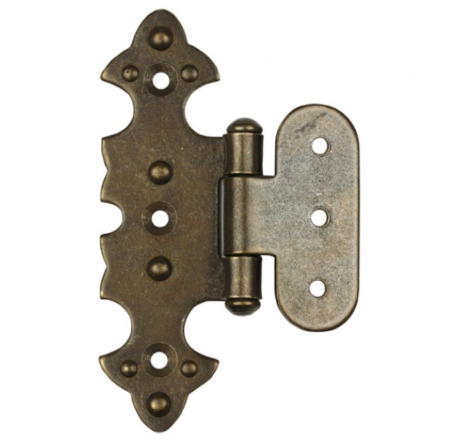 Завіса декоративна накладна фігурна стара бронза G330