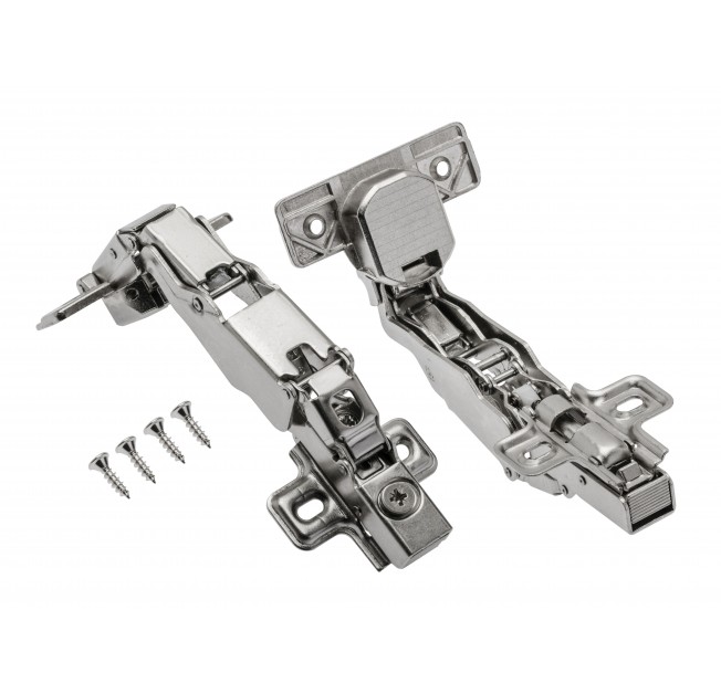 Завіса накладна GTV, 165°, з дотягом (ZM-HCKT165-BE)