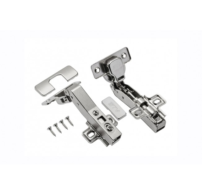 Завіса накладна GTV 45° з газовим амортизатором (ZM-HCKT45-BE)