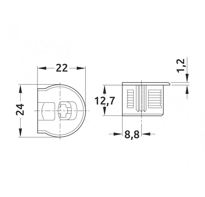 Стяжка Raffiks VB 35/16 коричнева HETTICH