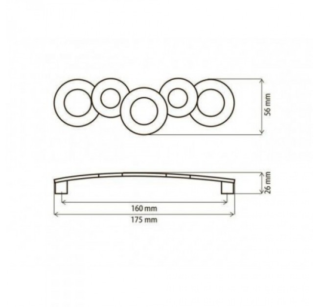 Ручка меблева DL 10A/160 G6 матовий хром