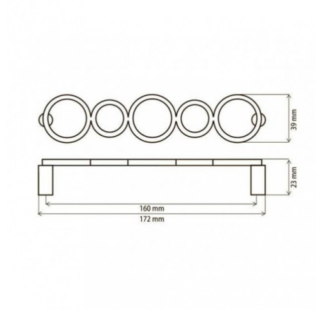 Ручка меблева DL 30/160 G6 матовий хром
