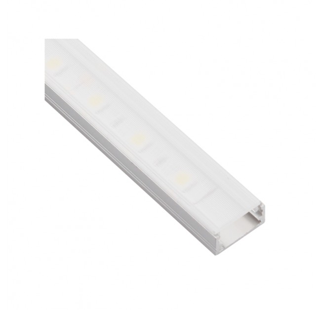 Профіль для Led стрічки накладний+лінза алюміній (2м) (PROF-LINEXL-OP-2M-W)