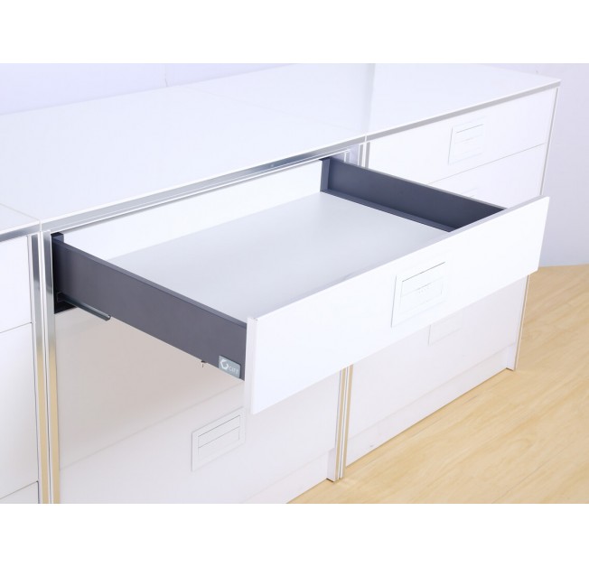 Висувний ящик GIFF Flat Box L=450мм Н=84мм графіт