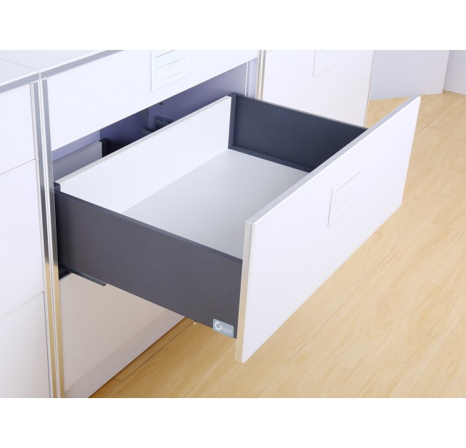 Висувний ящик GIFF Flat Box L=550мм Н=116мм графіт