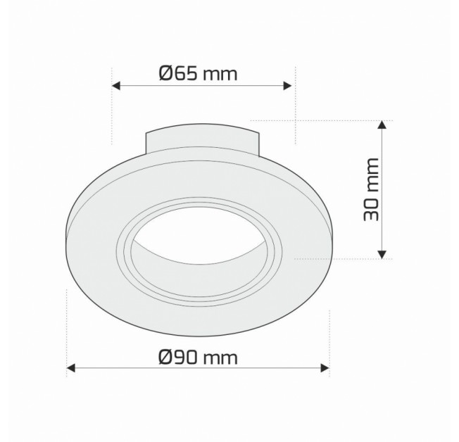 Світильник Led врізний чорний (RINGO-CZ-01)