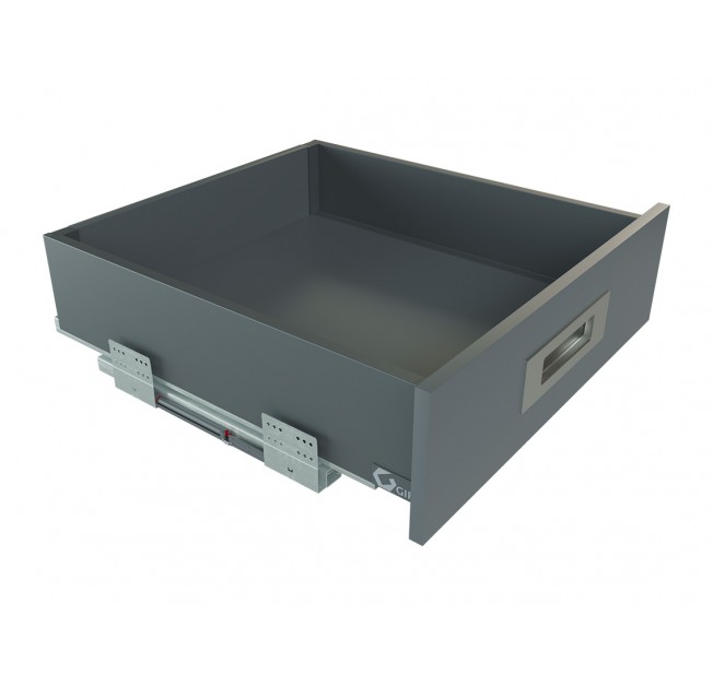 Висувний ящик GIFF Flat Box L=550мм Н=116мм графіт