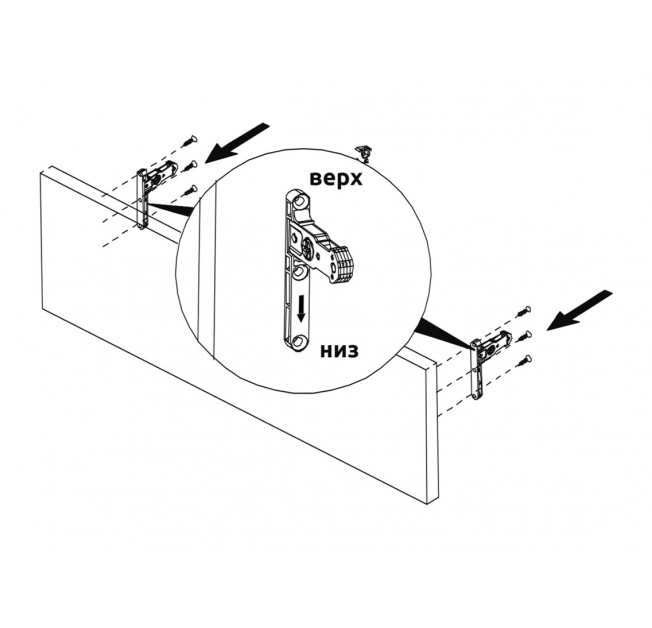 Висувний ящик GIFF Flat Box L=550мм Н=116мм графіт
