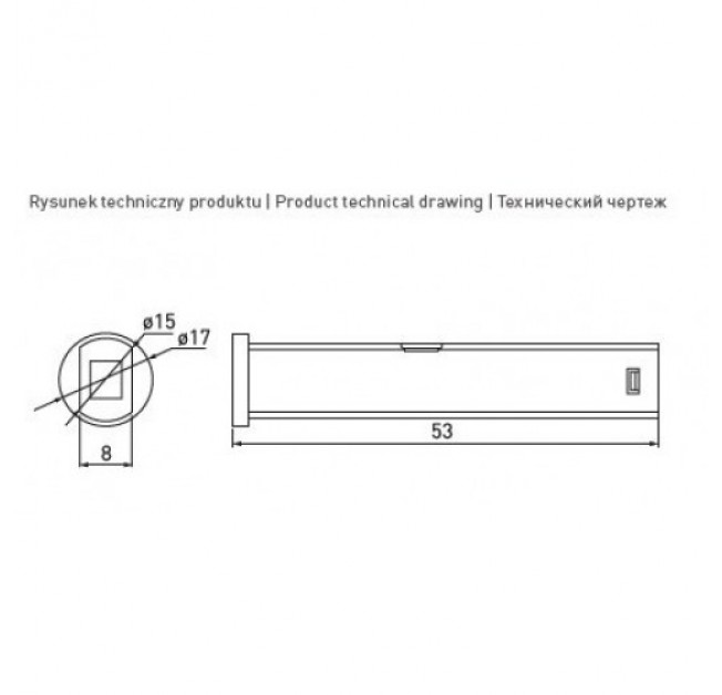 Сенсор безконтактний (вимикач) AE-WBBUNI-10 DIM білий 12V