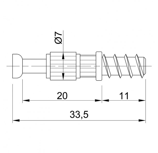 Дюбель Twister під Rastex DU 243 (9047862) Hettich