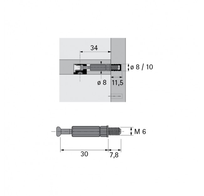 Дюбель Twister під Rastex DU 644 (9047864) Hettich