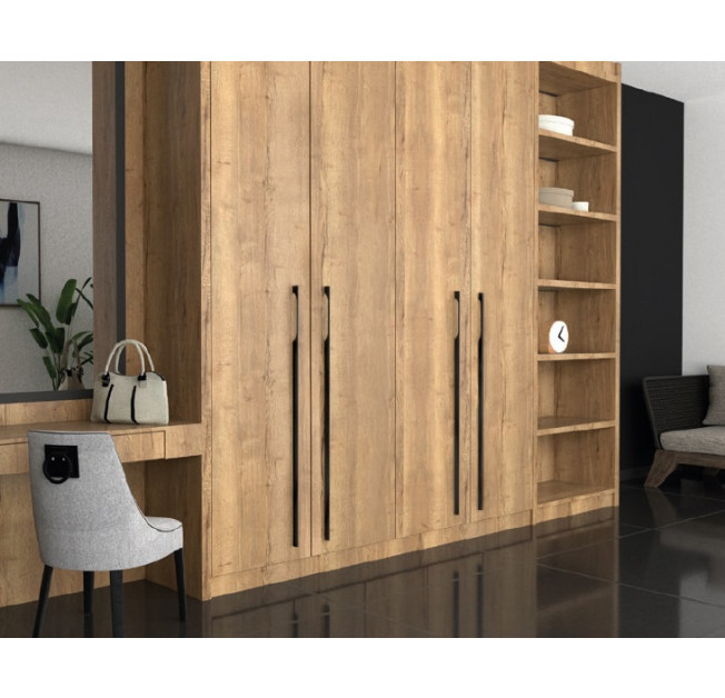 Ручка мебельная LANA C-5439-1028/1135.P61 чёрный матовый Nomet