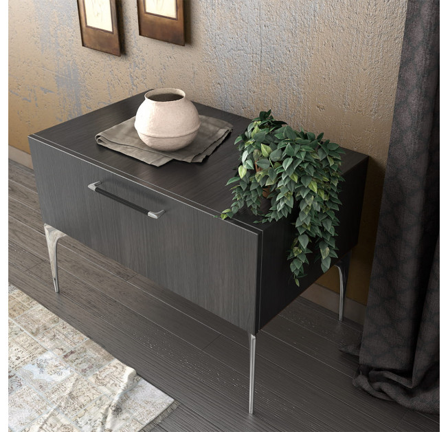 Ручка меблева C-6229-160 G72-G2 ALAMBRE титан/хром Nomet