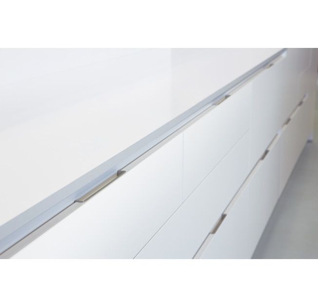 Ручка врезная Hide 180 mm никель браш Viefe