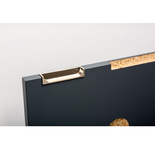 Ручка врезная Hide 180 mm никель браш Viefe