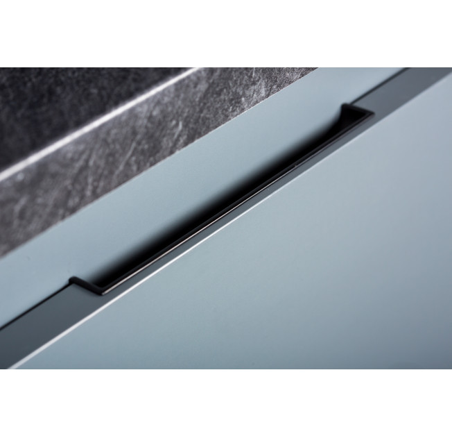 Ручка врезная Hide 90 mm черный матовый Viefe