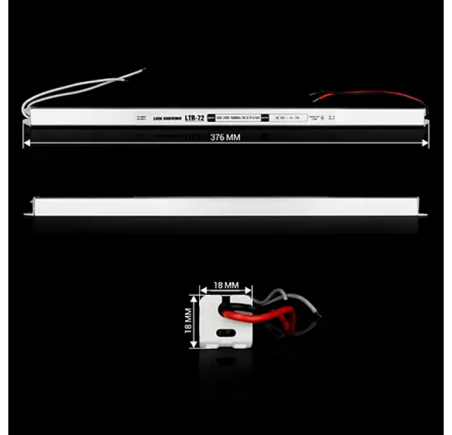 Блок живлення 72W 4А(LTR-72-12) stick