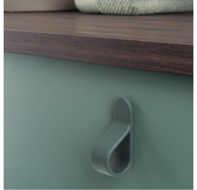 Ручка BELT 22*63мм сірий мох