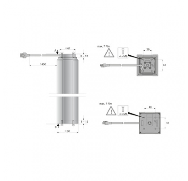 Підйомна колона 575 -1250мм антрацит LegaDrive (9207442)