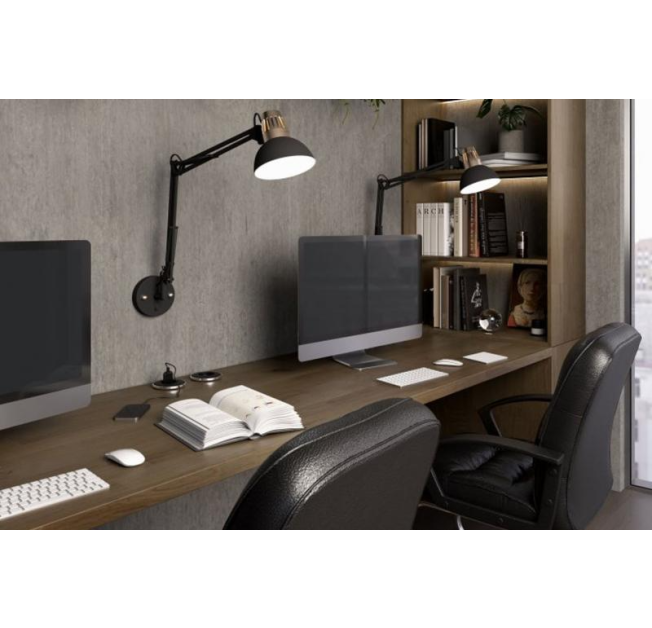 Подовжувач GTV круглий врізний SHUTTER, 1xSCHUKO чорний (AE-GM1SSHU-20)