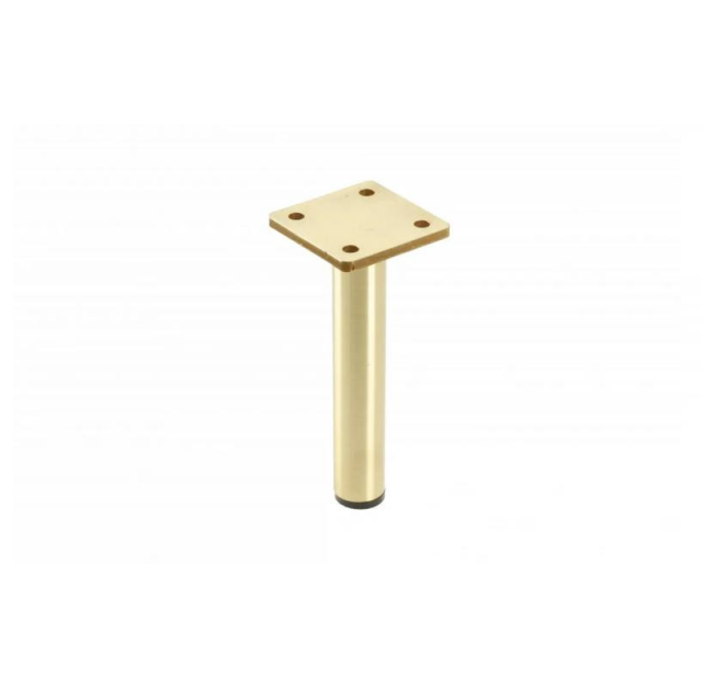 Ніжка меблева GTV RONDA SIMPLE H=180мм шліфоване золото (NM-RONDA-S-180-18)