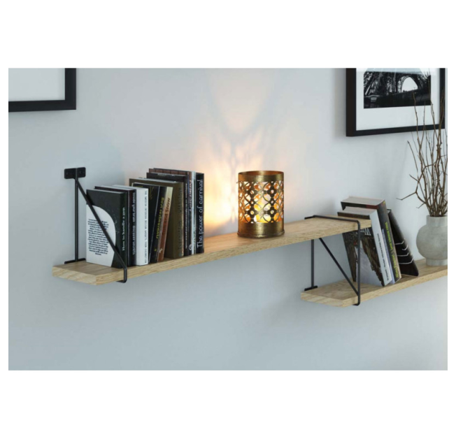 Тримач для полиці BAR, 21x17см, чорний мат (PP-BAR-20M)