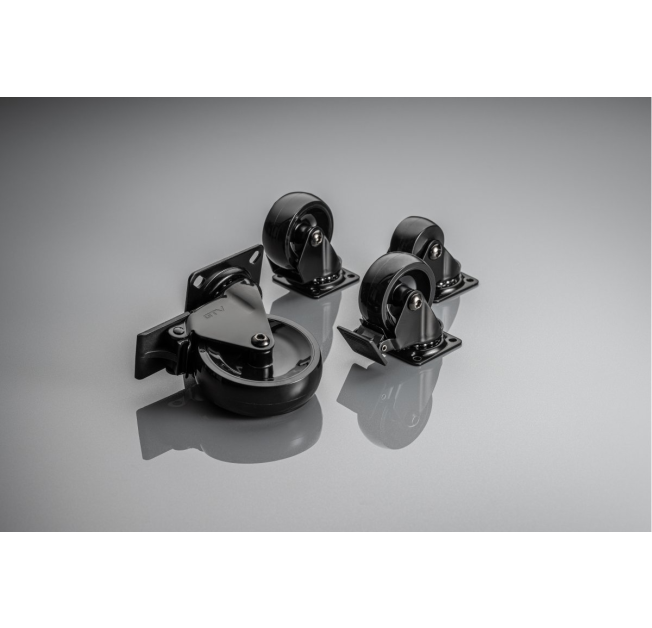 Ролик GTV CALIBRO, 75мм, 64кг, чорне/хром (KM-CALIBRO-75MM-BH-20)