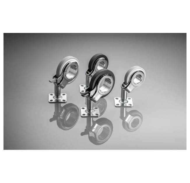 Ролик GTV GIRA, 75мм, 85кг, чорне/хром (KM-GIRA-75MM-BH-20)