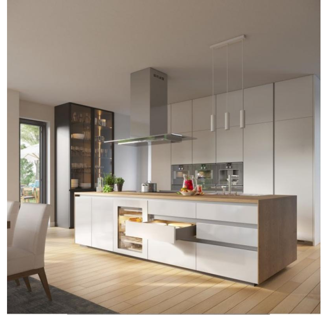 Внутрішній кутовий з’єднувач VELLO для профілю L, срібний