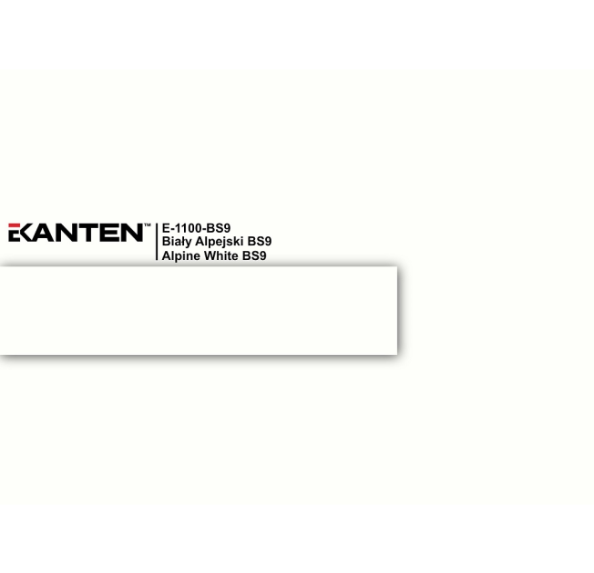Крайка 22*0.8  E1100 BS9 Білий Альпійський