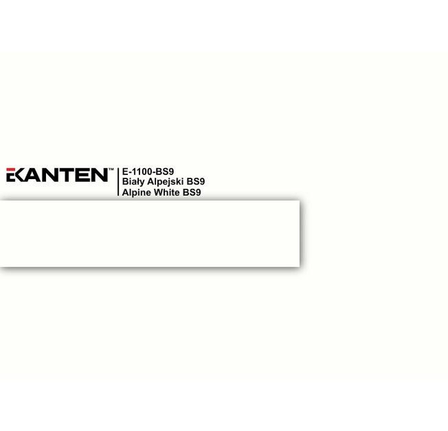 Крайка 43*2  E1100 BS9 Білий Альпійський