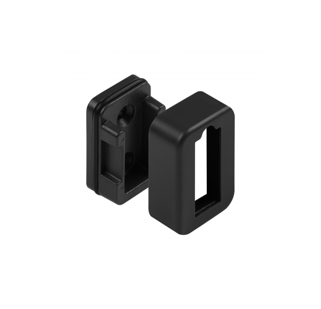 Кріплення для штангі GTV з заглушкою. чорний (WG-RDRP-20M)