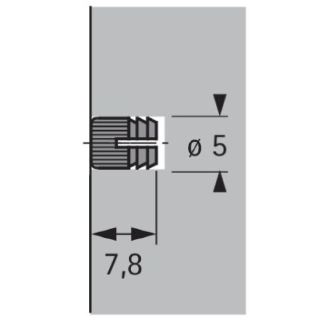 Муфта розжимна М4 діам 5*8мм,сталь