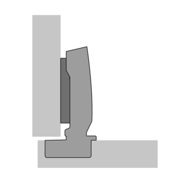 Завіса накладная Sensys без пружини S8675 ,B12,5 TH52, (907366200)