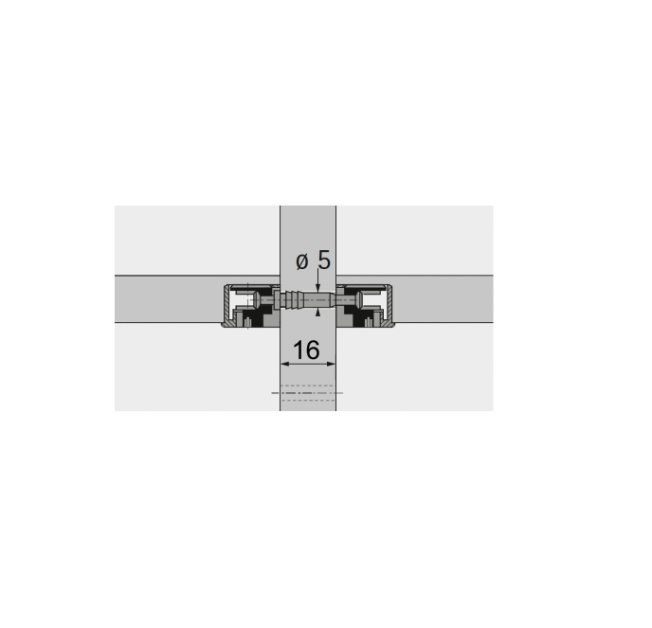 Дюбель подвійний DU712 для середньої стінки 16мм