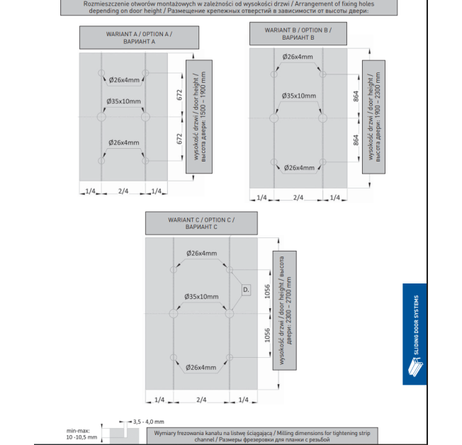 Стяжка-вирівнювач для системи дверей OVERLINE / OVERLINE PLUS