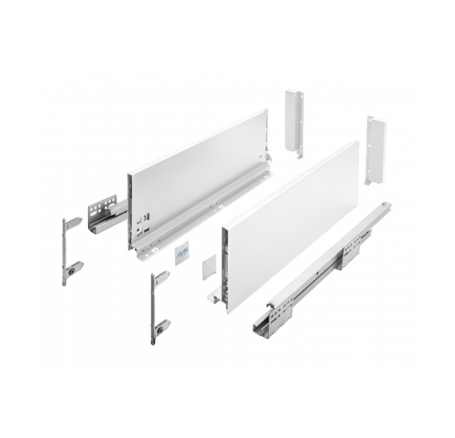 Висувний ящик AXIS PRO L=400мм, Н=167 Білий (PB-AXISPRO-KPL400C1)