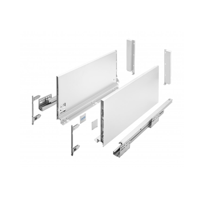 Висувний ящик AXIS PRO L=400мм, Н=199 Білий (PB-AXISPRO-KPL400D1)