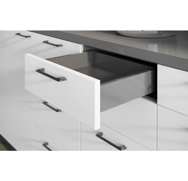 Висувний ящик AXIS PRO L=400мм, Н=84 Антрацит (PB-AXISPRO-KPL400A)