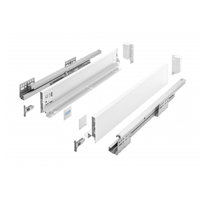 Висувний ящик AXIS PRO L=400мм, Н=84 Білий (PB-AXISPRO-KPL400A1)