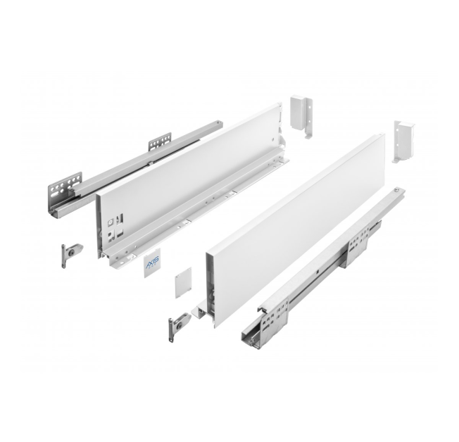 Висувний ящик AXIS PRO L=450мм, Н=116 Білий (PB-AXISPRO-KPL450B1)