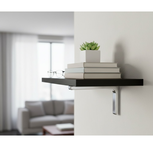 Консоль з пластиковою накладкою L-120 мм хром