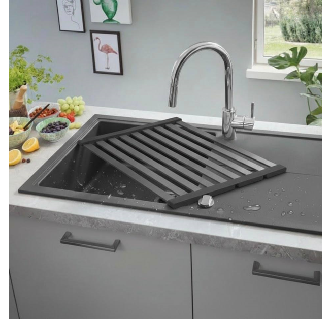 Ролл-мат з плоскими прутами VALESO 45*32 (PVD чорний)