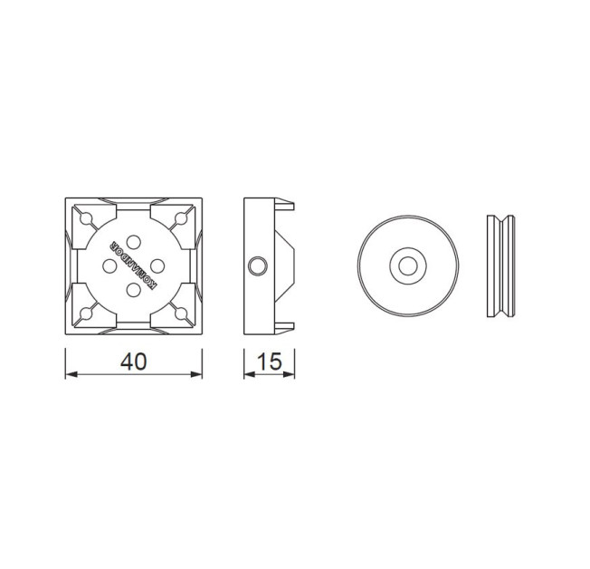 Елементи кріплення ведучого профіля (54-2035-1)