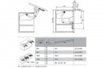Комплект фурнітури FREE SWING 500-670мм 2,5-5,9кг (372,34,610)