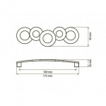Ручка меблева DL 10A/160 G6 матовий хром