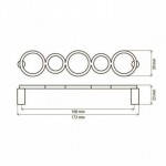 Ручка меблева DL 30/160 G6 матовий хром